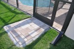 Entry pad with pavers